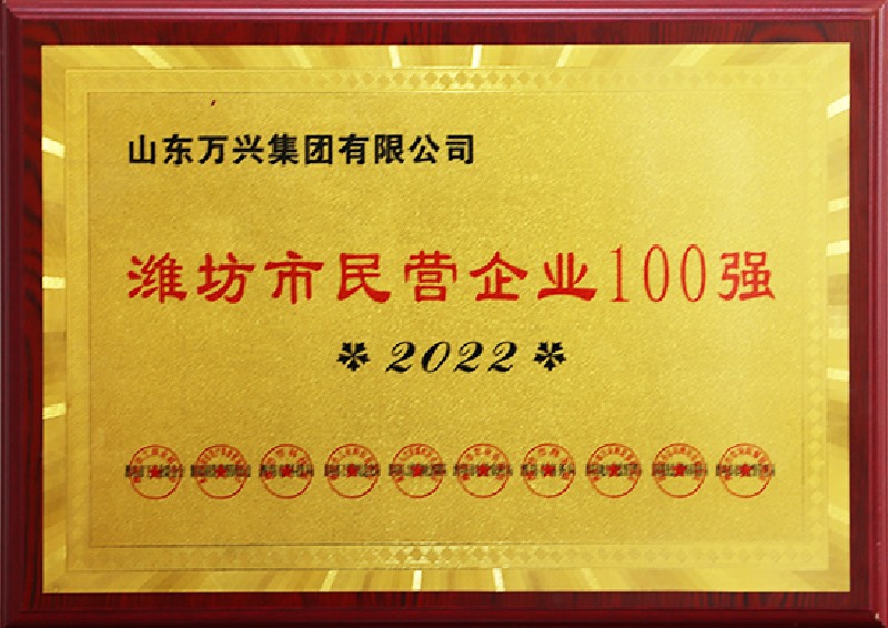 潍坊市民营企业100强